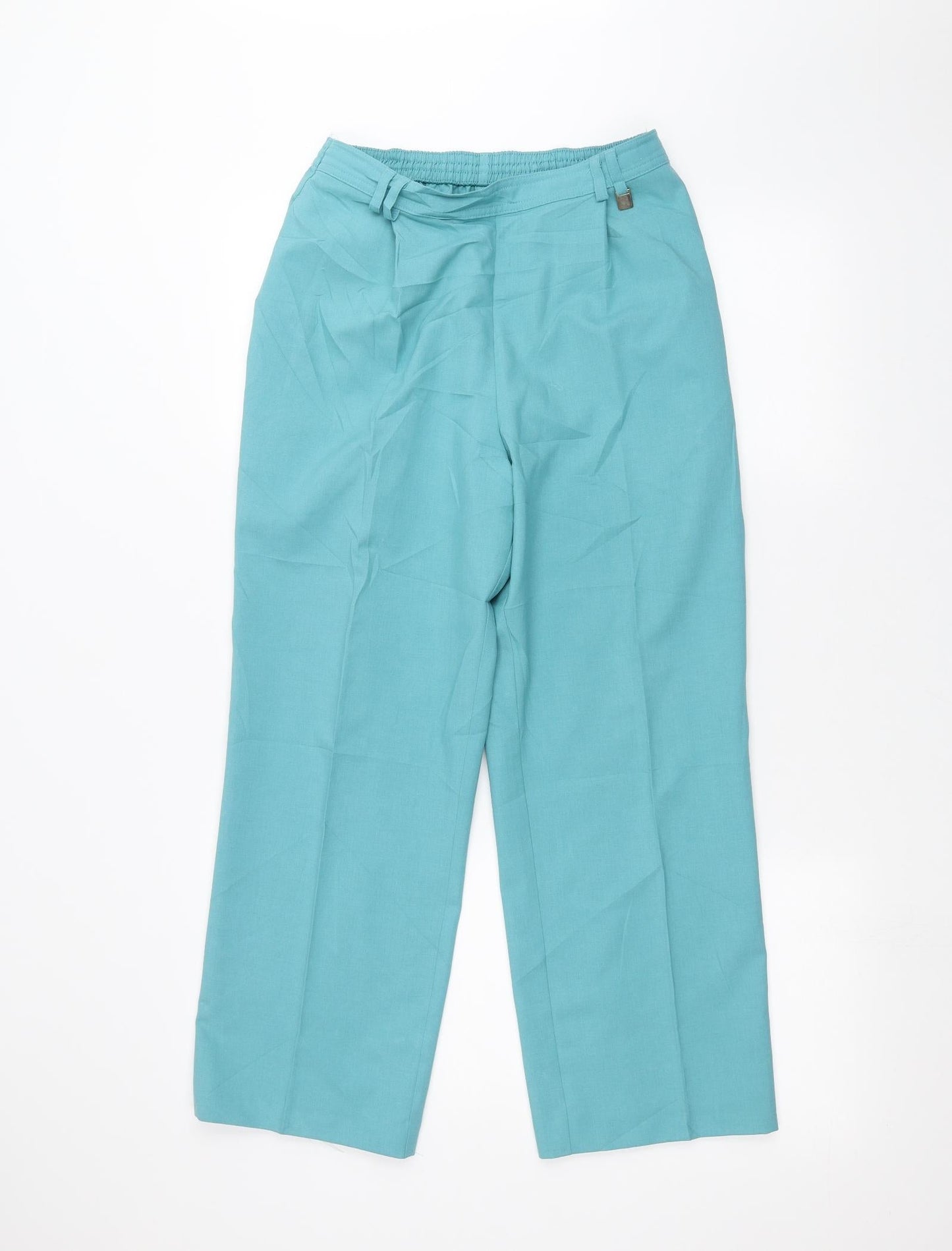 Womens UK Size 10 Marks and Spencer Regular Fit  Blue Trousers