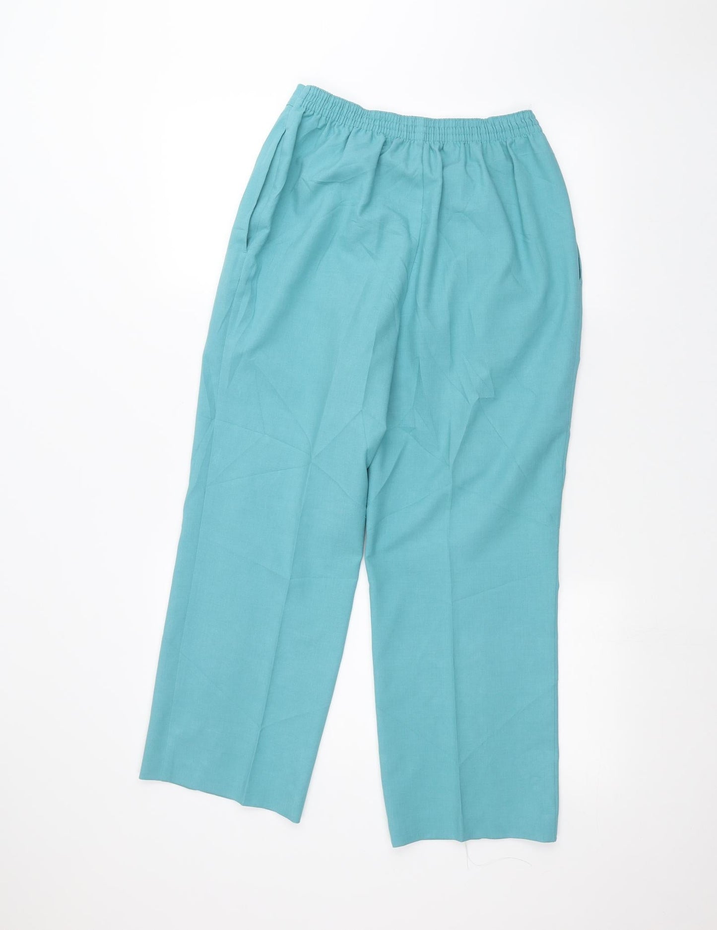 Womens UK Size 10 Marks and Spencer Regular Fit  Blue Trousers