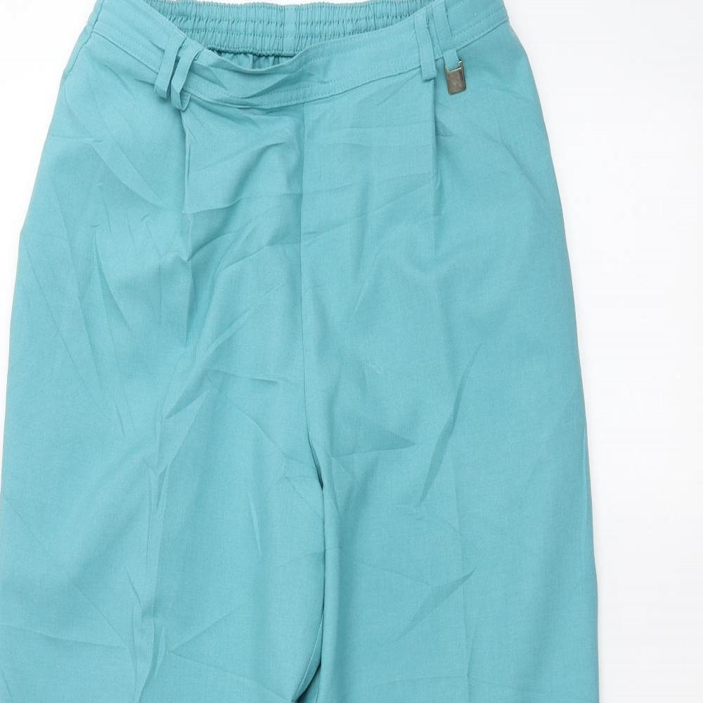 Womens UK Size 10 Marks and Spencer Regular Fit  Blue Trousers