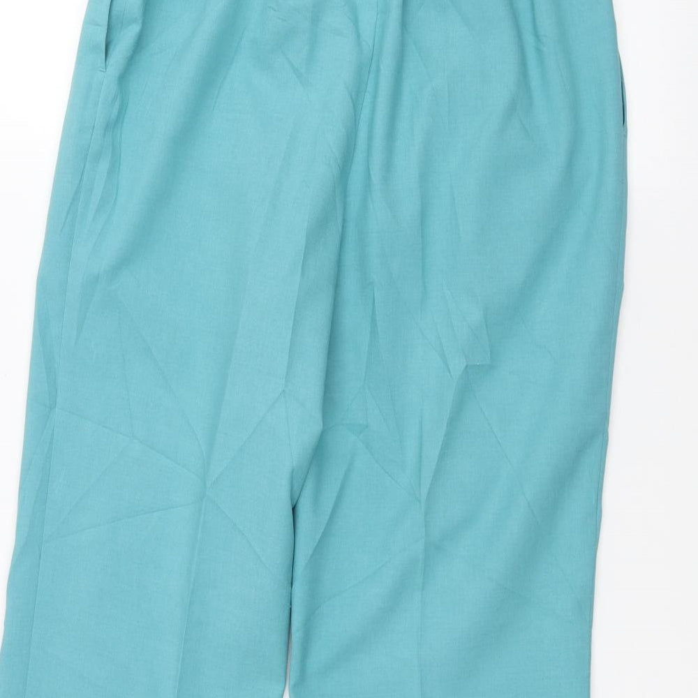 Womens UK Size 10 Marks and Spencer Regular Fit  Blue Trousers