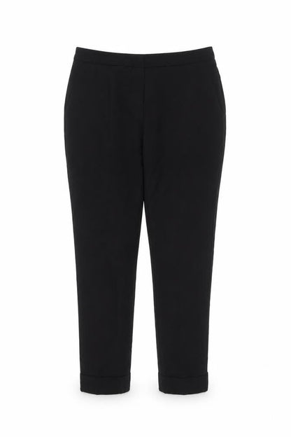 Front view of Atmosphere women’s black trousers, size UK 10, 28-inch leg