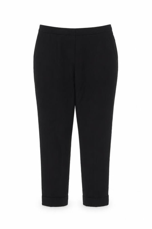 Front view of Atmosphere women’s black trousers, size UK 10, 28-inch leg