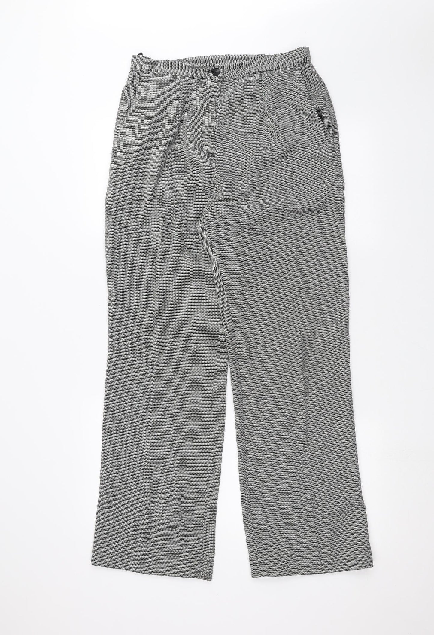Womens UK Size 12 Marks and Spencer Regular Fit  Black Trousers