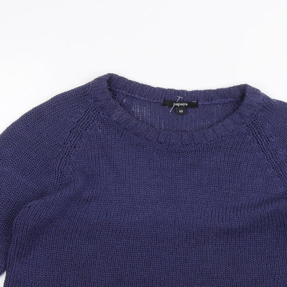 Papaya Womens Blue   Pullover Jumper Size 10