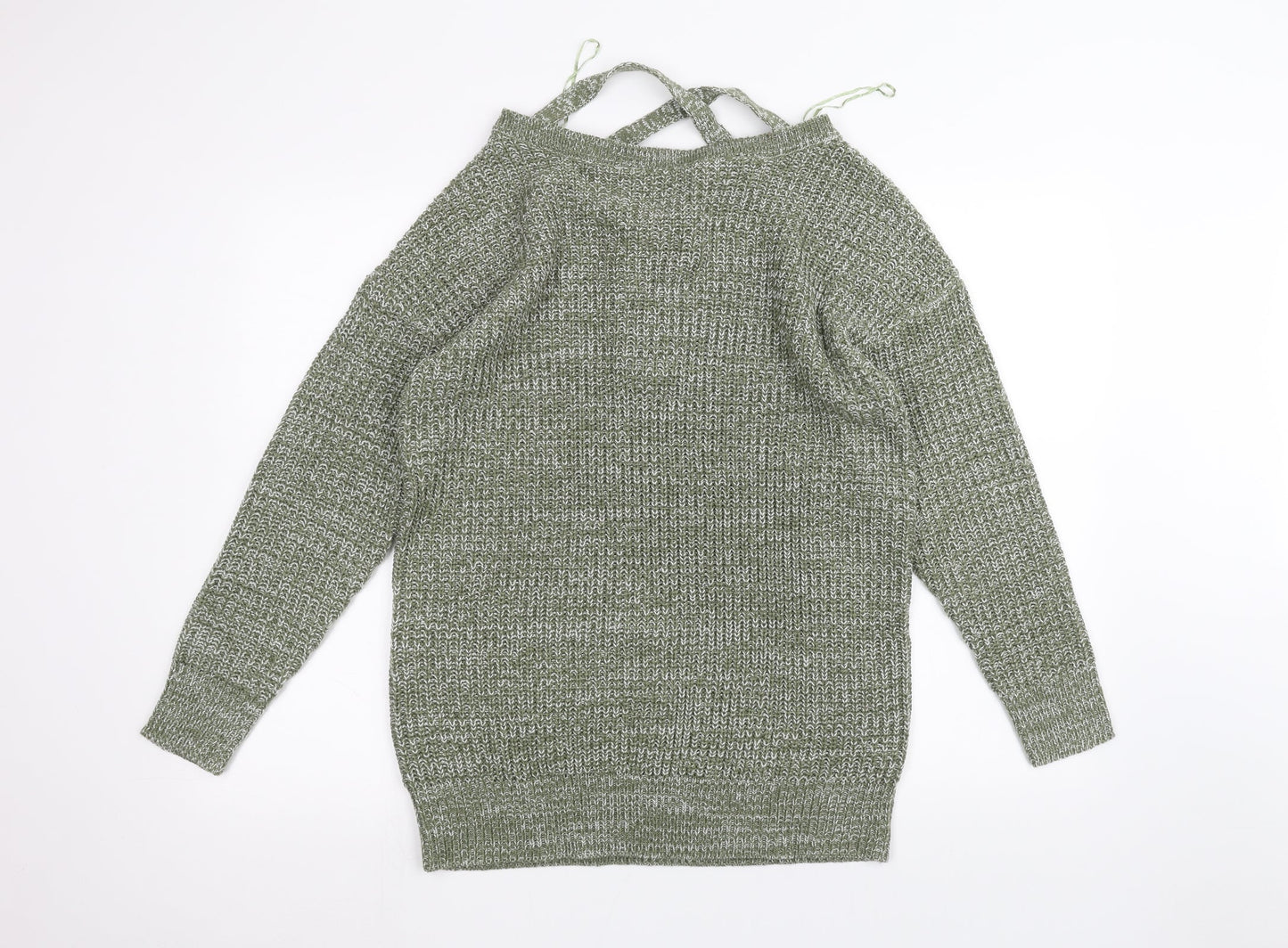 Womens UK Size M PEP&co Green Pullover Jumper