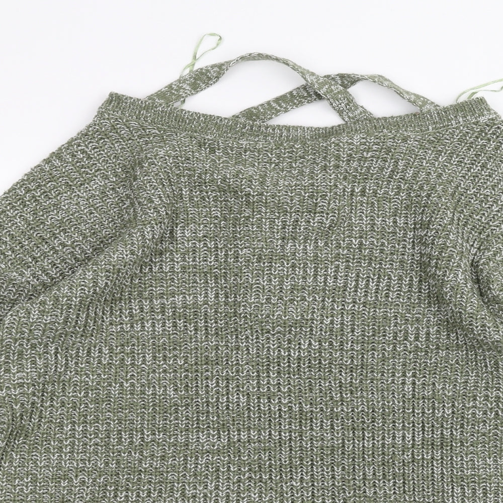 Womens UK Size M PEP&co Green Pullover Jumper