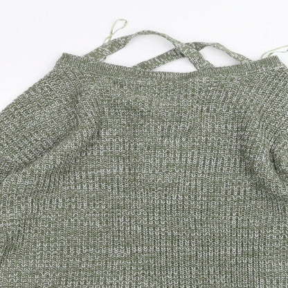 Womens UK Size M PEP&co Green Pullover Jumper