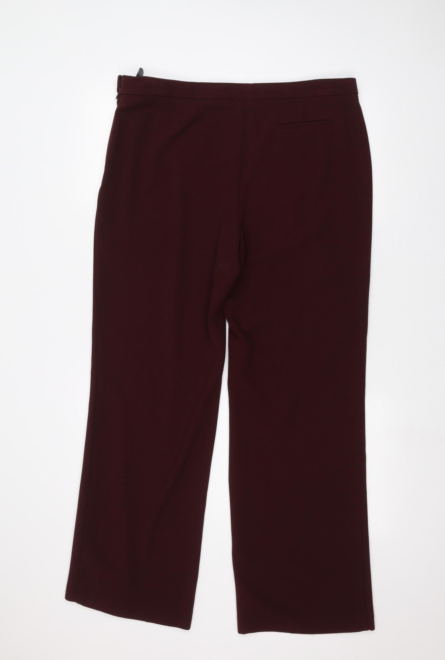 Womens UK Size 16 Marks and Spencer Regular Fit  Red Trousers