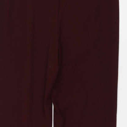 Womens UK Size 16 Marks and Spencer Regular Fit  Red Trousers