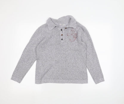 Damart Womens Grey   Pullover Jumper Size 10
