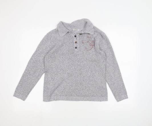 Damart Womens Grey   Pullover Jumper Size 10