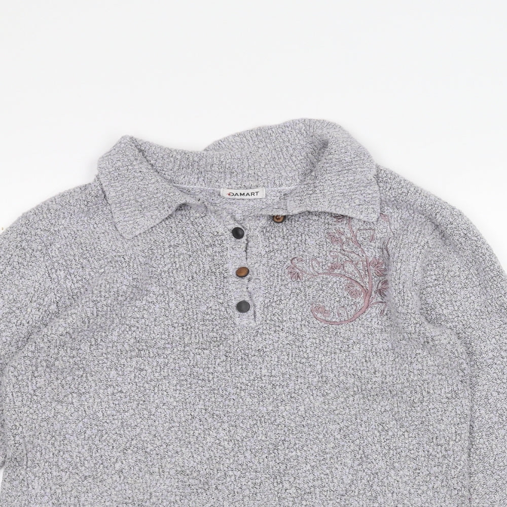 Damart Womens Grey   Pullover Jumper Size 10