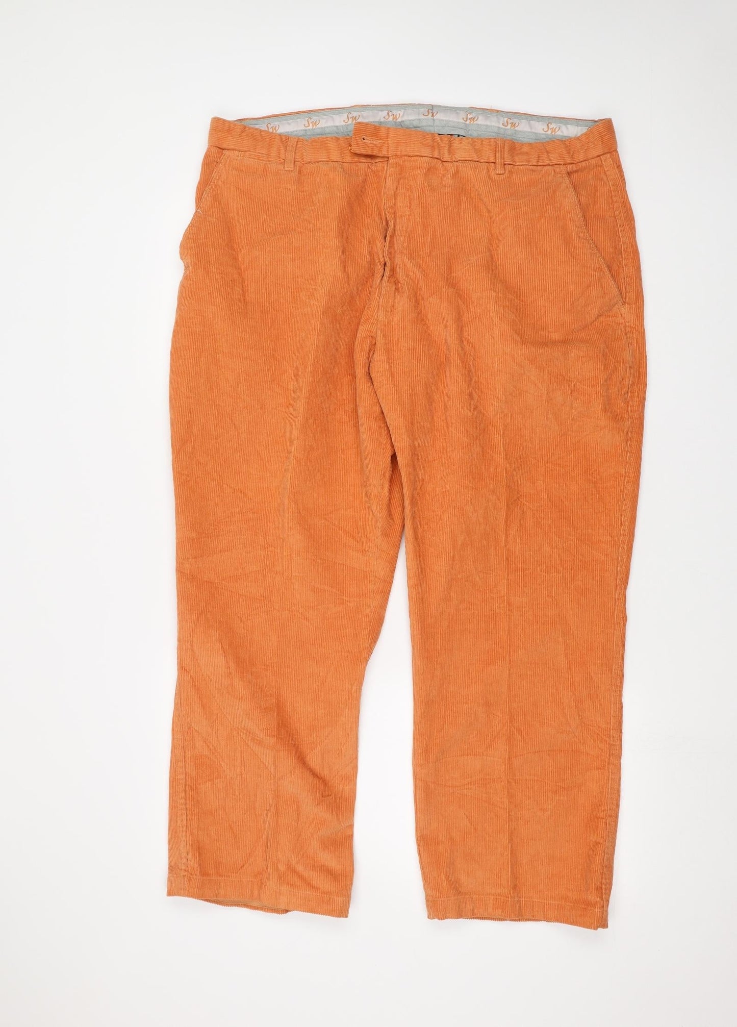 Womens UK Size 40 in Preworn Regular Fit  Orange Trousers