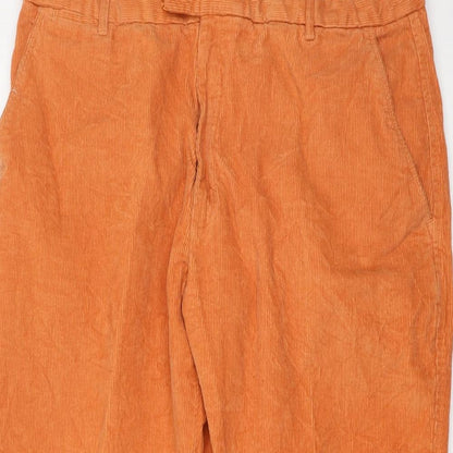 Womens UK Size 40 in Preworn Regular Fit  Orange Trousers