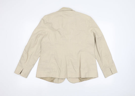 BM Womens Beige   Jacket  Size 16