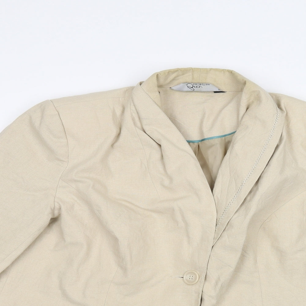 BM Womens Beige   Jacket  Size 16