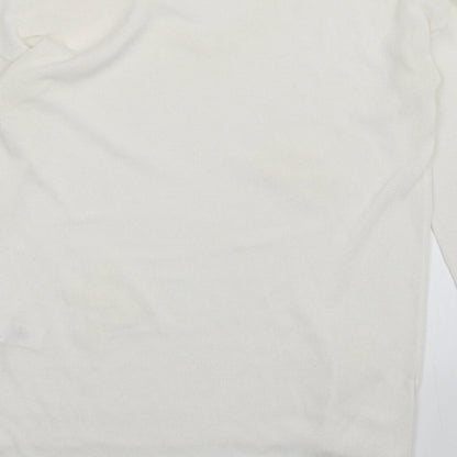 Womens UK Size 8 NEXT White Pullover Jumper