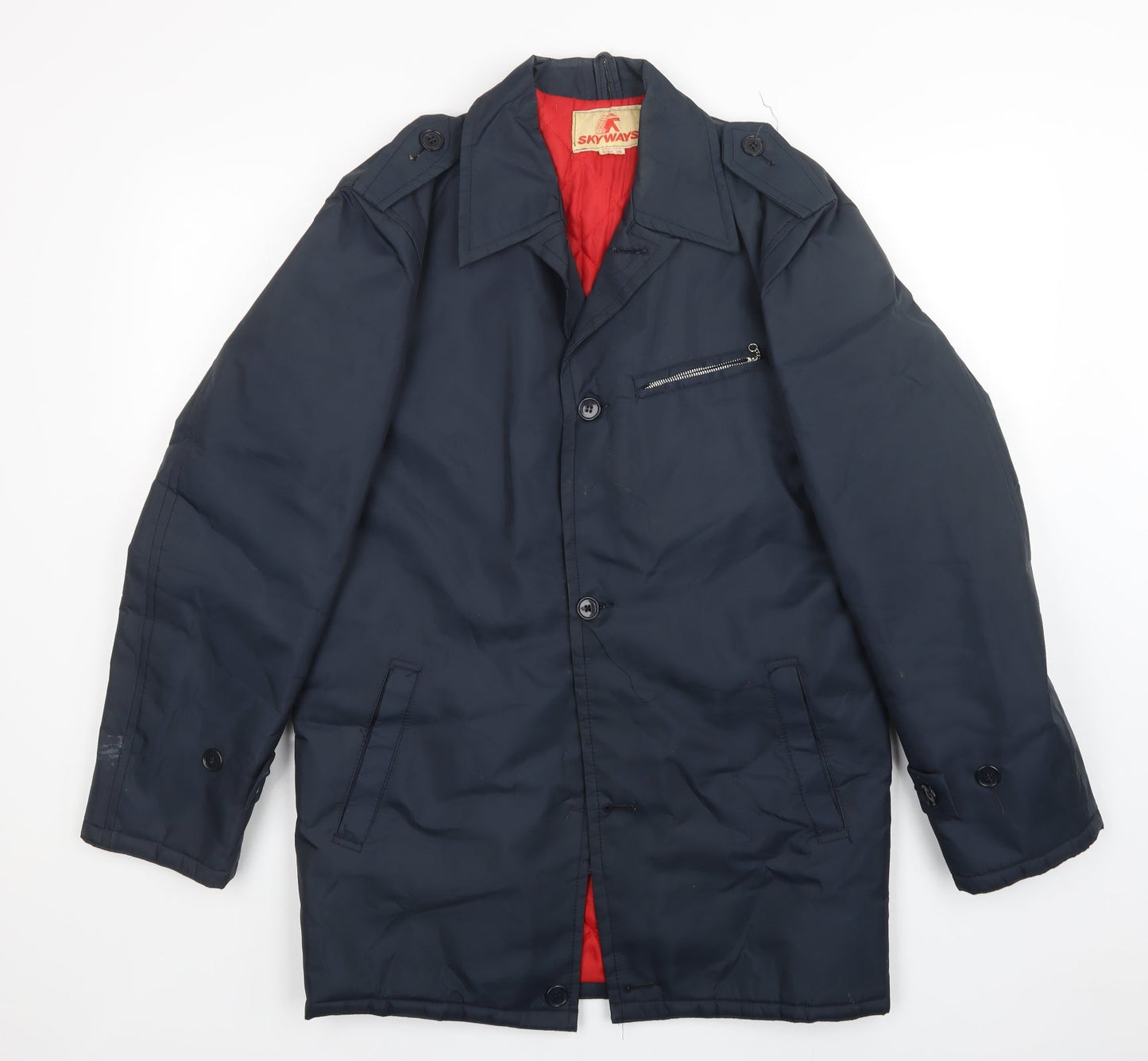 Mens UK Size S skyways Blue Rain Coat