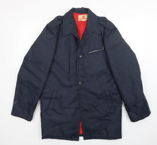 Mens UK Size S skyways Blue Rain Coat