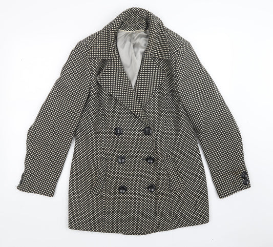 Berkertex Womens Multicoloured Polka Dot  Overcoat Coatigan Size 14