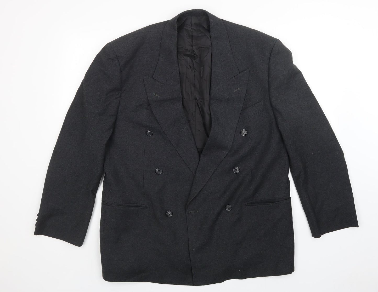 Mens UK Size  Preworn Regular Black Suit Jacket