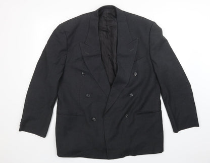 Mens UK Size  Preworn Regular Black Suit Jacket
