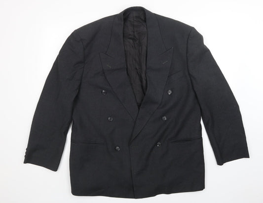 Mens UK Size  Preworn Regular Black Suit Jacket