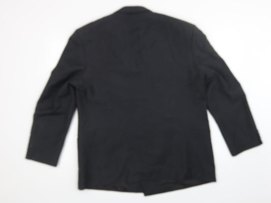 Mens UK Size  Preworn Regular Black Suit Jacket