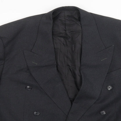 Mens UK Size  Preworn Regular Black Suit Jacket