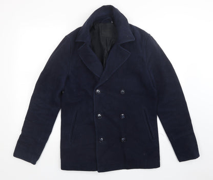 Womens UK Size S ASOS Blue Overcoat