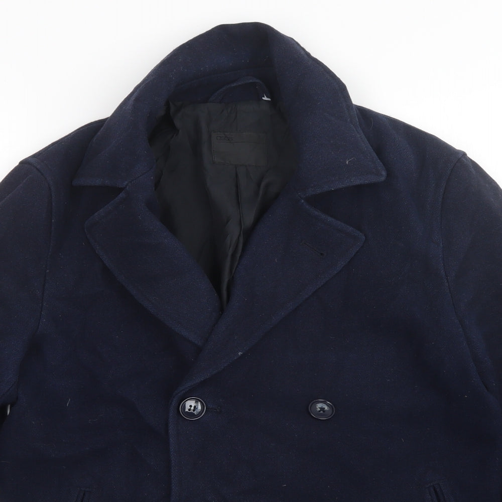 Womens UK Size S ASOS Blue Overcoat