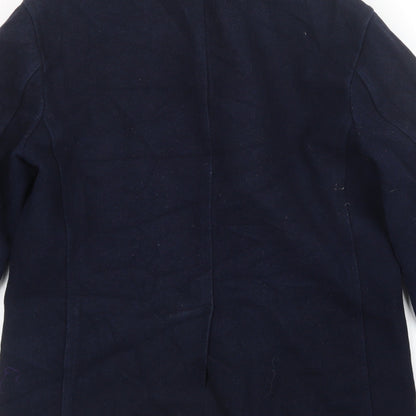 Womens UK Size S ASOS Blue Overcoat