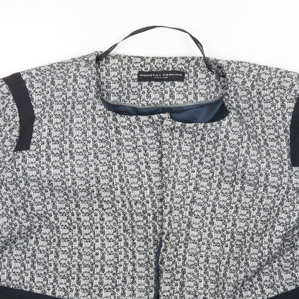 Womens UK Size 14 Dorothy Perkins Grey Shrug Jumper