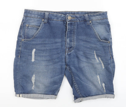 Womens UK Size S Preworn Regular Fit Cut-Off Shorts