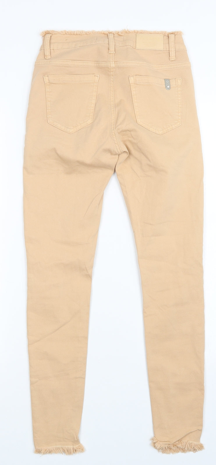 Womens UK Size XS Lexxury Regular Fit Skinny Brown Jeans
