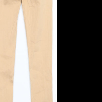 Womens UK Size XS Lexxury Regular Fit Skinny Brown Jeans