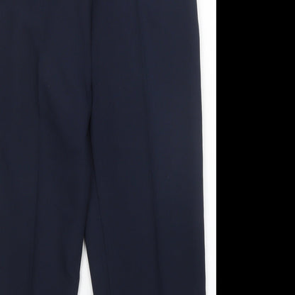 Womens UK Size 14 Preworn Regular Fit  Blue Trousers
