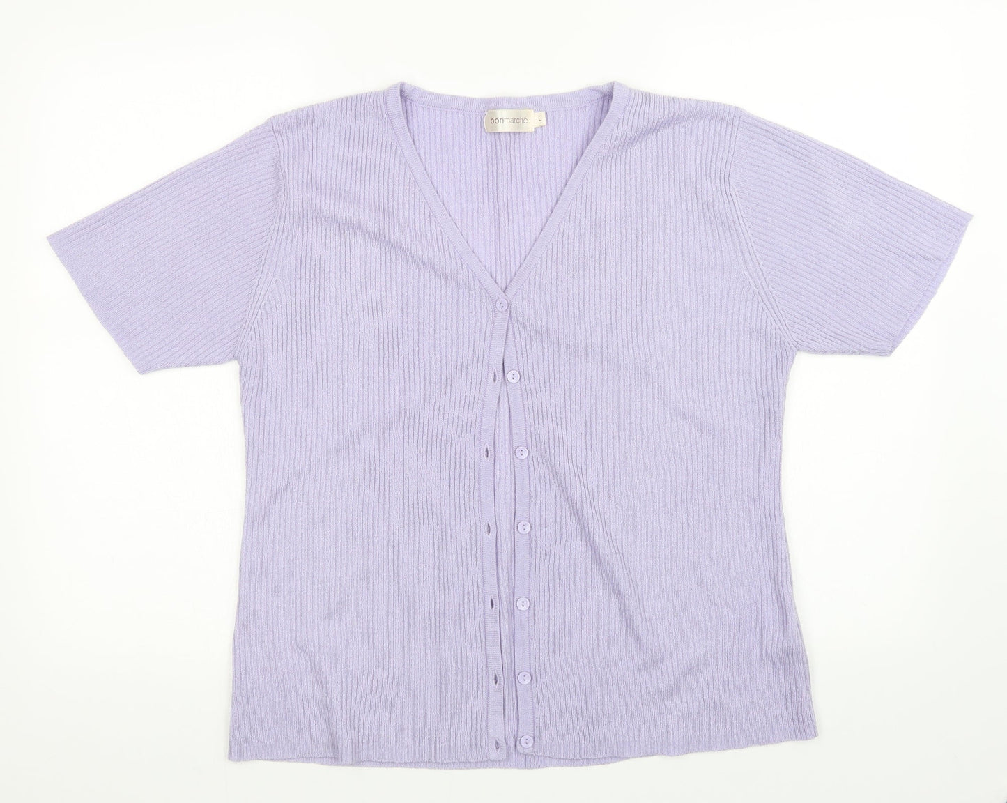 Womens UK Size L Bonmarché Purple Cardigan Jumper