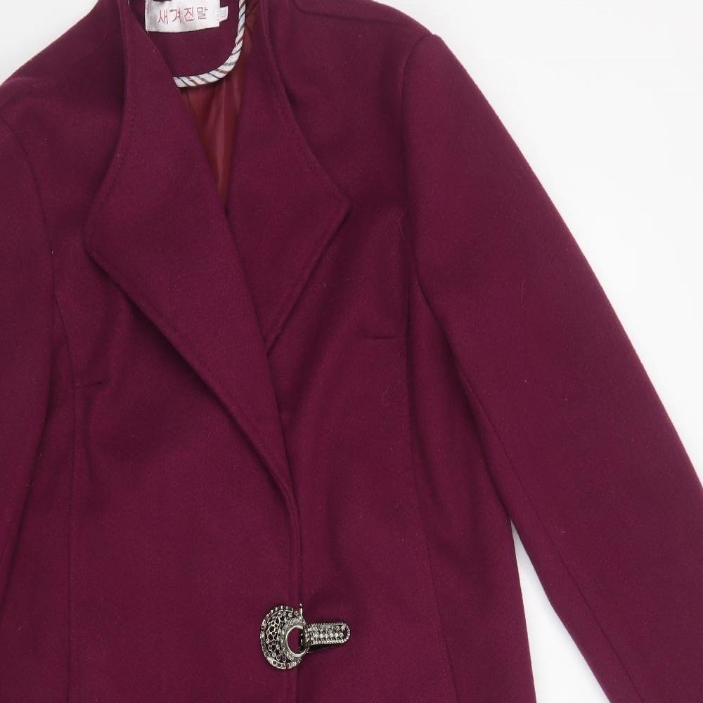 Preworn Womens Purple   Overcoat Coat
