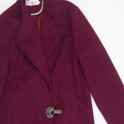 Preworn Womens Purple   Overcoat Coat