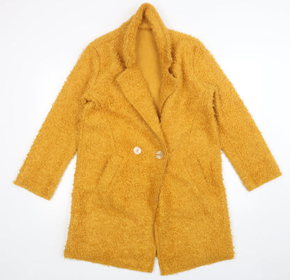 Womens UK Size  Preworn Yellow Overcoat