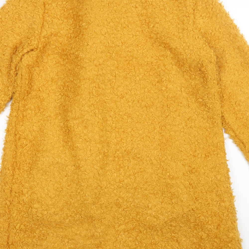 Womens UK Size  Preworn Yellow Overcoat