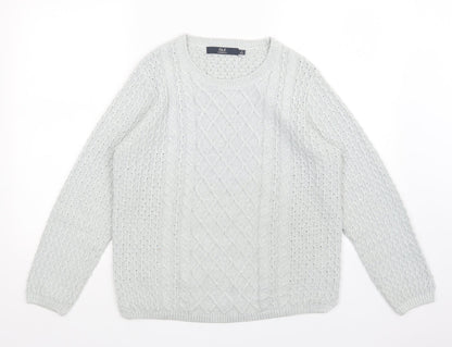 Isle Womens Grey   Pullover Jumper Size S