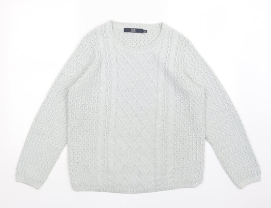 Isle Womens Grey   Pullover Jumper Size S