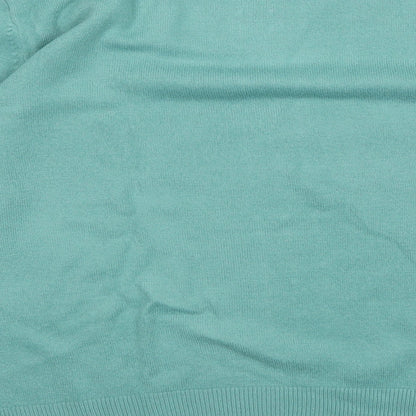 Womens UK Size 14 pure & Natural Green Pullover Jumper