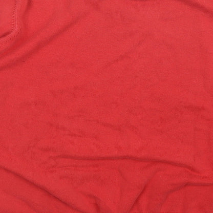 M&S Boys Red   Pullover Jumper Size 15-16 Years