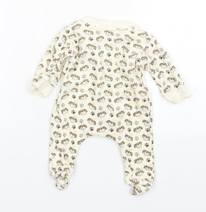 Mini Mints Boys Multicoloured Animal Print   One-Piece Size 3-6 Months