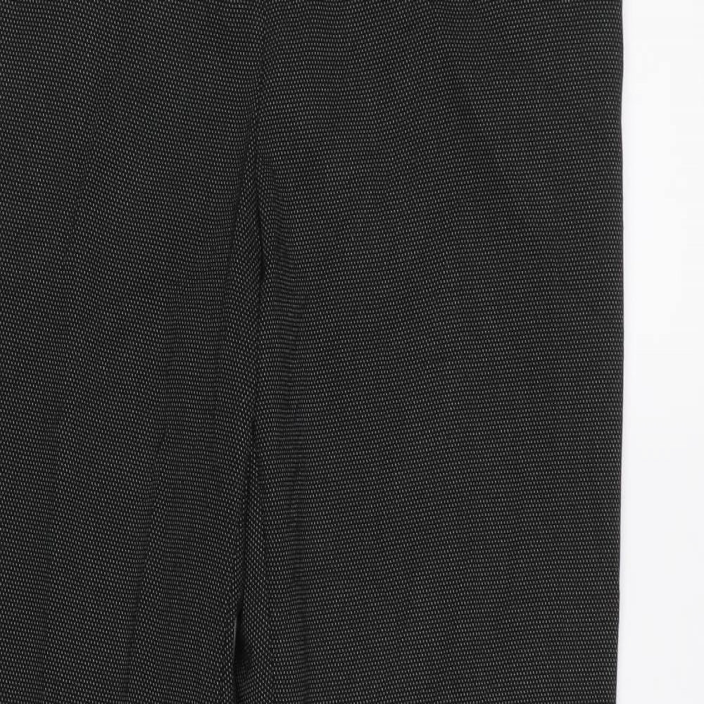 Womens UK Size 12 M&S Regular Fit  Black Trousers