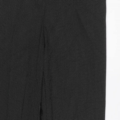Womens UK Size 12 M&S Regular Fit  Black Trousers
