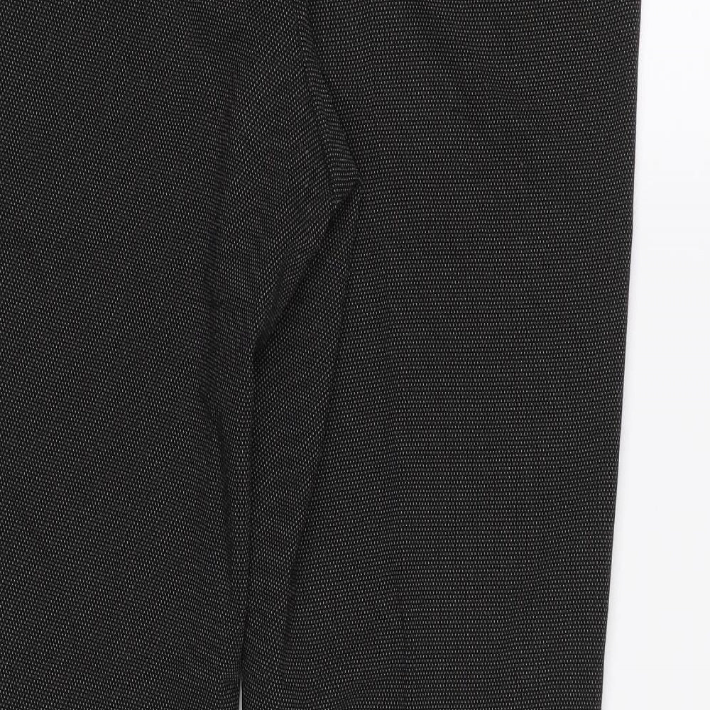 Womens UK Size 12 M&S Regular Fit  Black Trousers